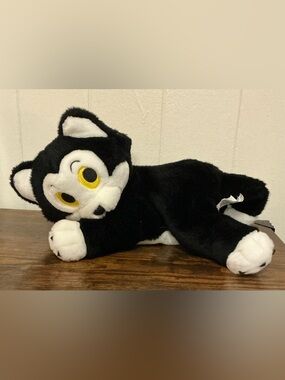 HTF Rare Vintage The Disney Store Figaro The Cat Pinocchio Bean Bag Plush Toy